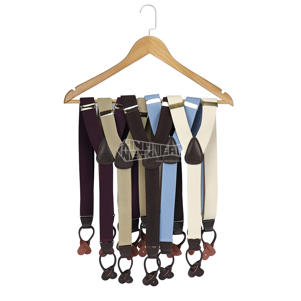 Nude Western Tuxedo Suspenders Men Wholesale Elastic Designer Mens Braces With Custom Logo For Shirt