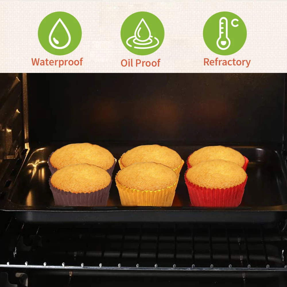 Mini Eid Mubarak Moulds For Red Cakes Liners/baker Capacillos Cup Cakes Mold Para Base De Caissette Cuisson Cake Parfait Cups