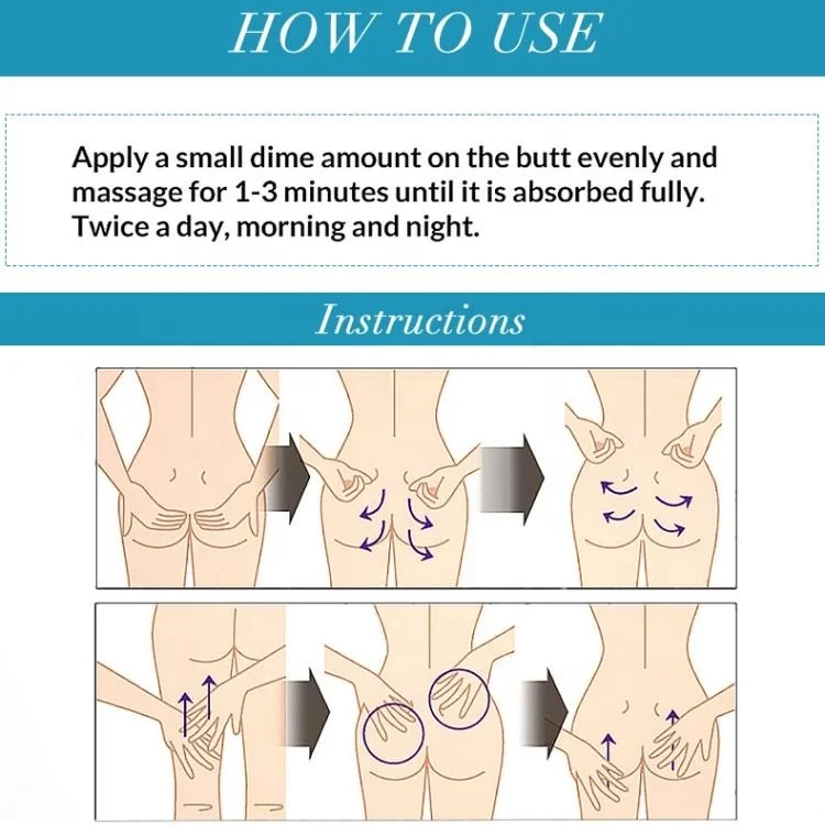 Private Label Bigger Butt Lift Enlargement Buttock Enhancement Cream Hip Up Creams For Women