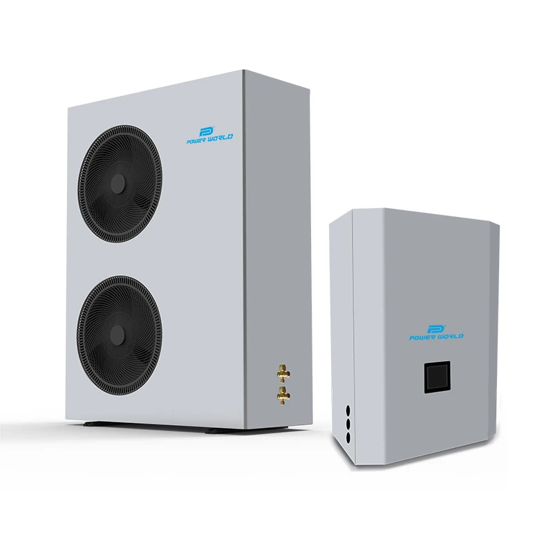 Low temperature r32 advantage ductless dc inverter split type ac unit evi air source heat pump for hot tub