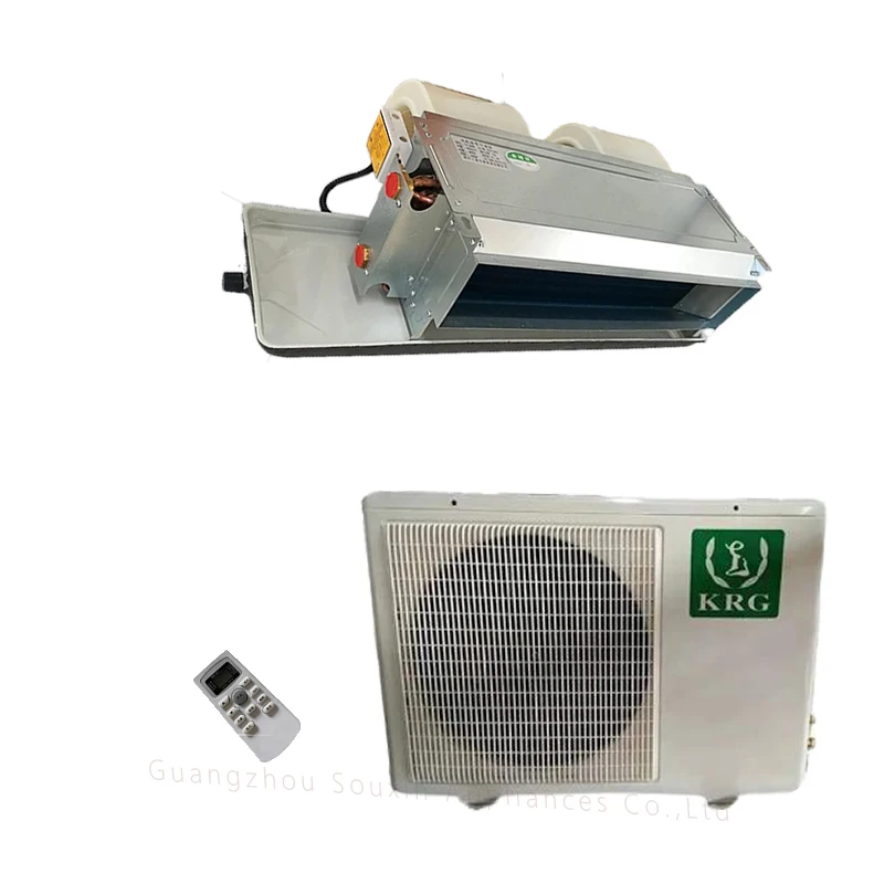 Aircon ducted system residential ac 18000btu 1.5ton 2hp 5000w coil fan 50Hz 60Hz cooling only