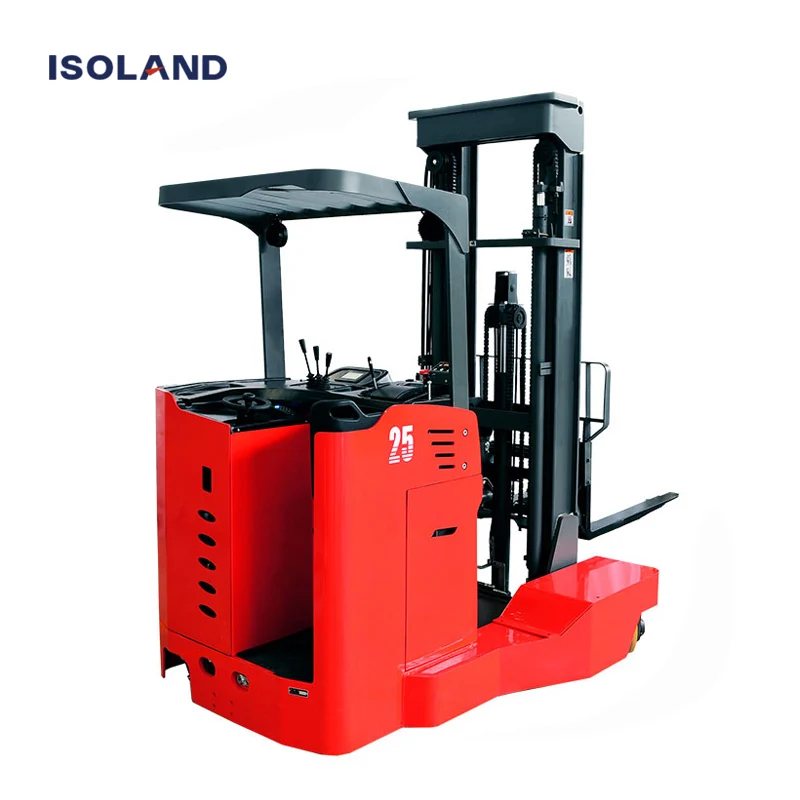 Isoland Multi Directional Multi-directional Forklift Capacity 1.5ton 2.5ton Narrow Aisle Side Loader Reach Truck
