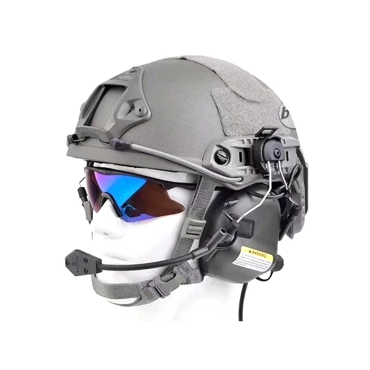 
Military Ballistic Resistance Combat NIJ IIIA Bluetooth Handsfree Bullet Proof Helmet for More Than 100 meters  (62280981653)
