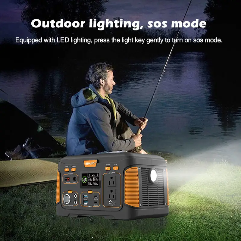 Multifunctional Portable Ac 600w Powerbank Support Solar Charging Power Station