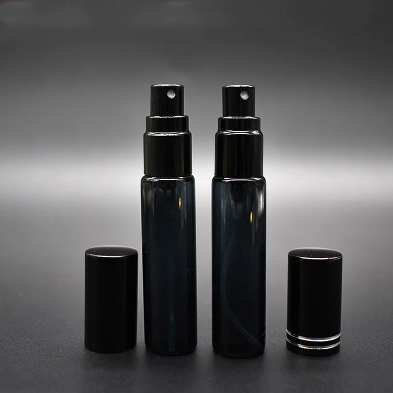 
2021 New Style 10ML Black Frosting Brown Glass Perfume Bottle 