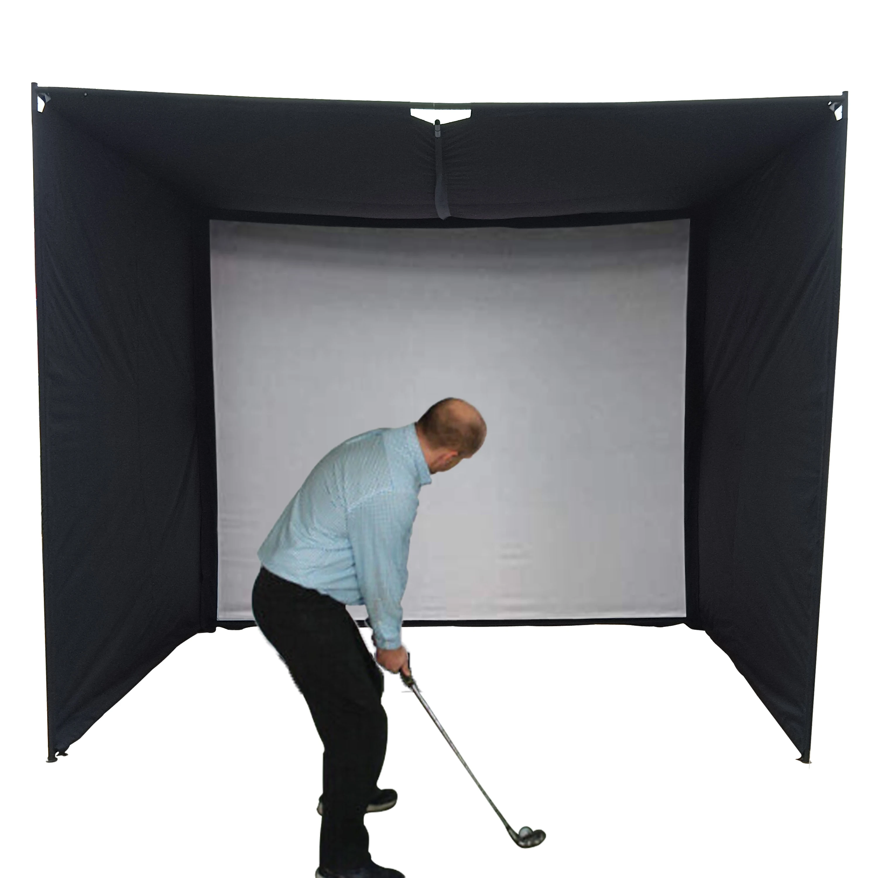 Golf Simulator Impact Screen for Indoor/Outdoor Golf Training Golf Simulators Projection Screen with Grommet Holes OEM