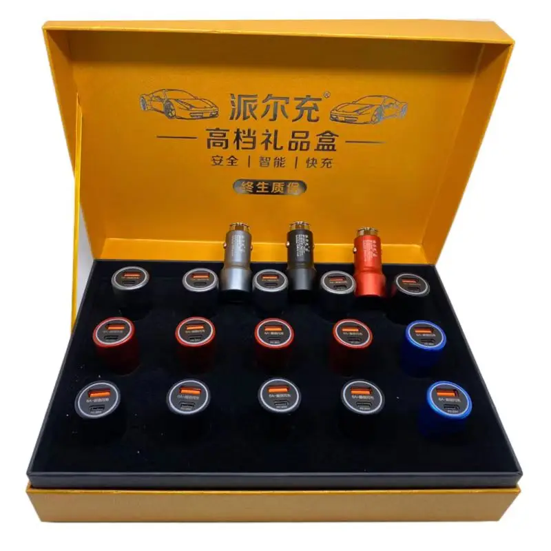 Auto Parts 15PCS Car Cigarette Lighter Plug Converter PD20W Dual USB Fast Charge Super Flash Charge Car Charger