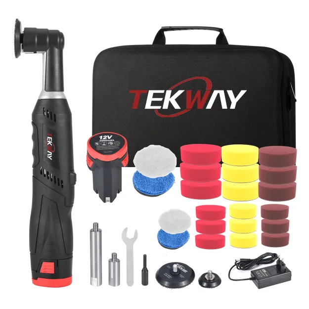 7-speed digital display button speed adjustment polisher 12V  DC Fast charging electrical appliances and can switch RO or DA