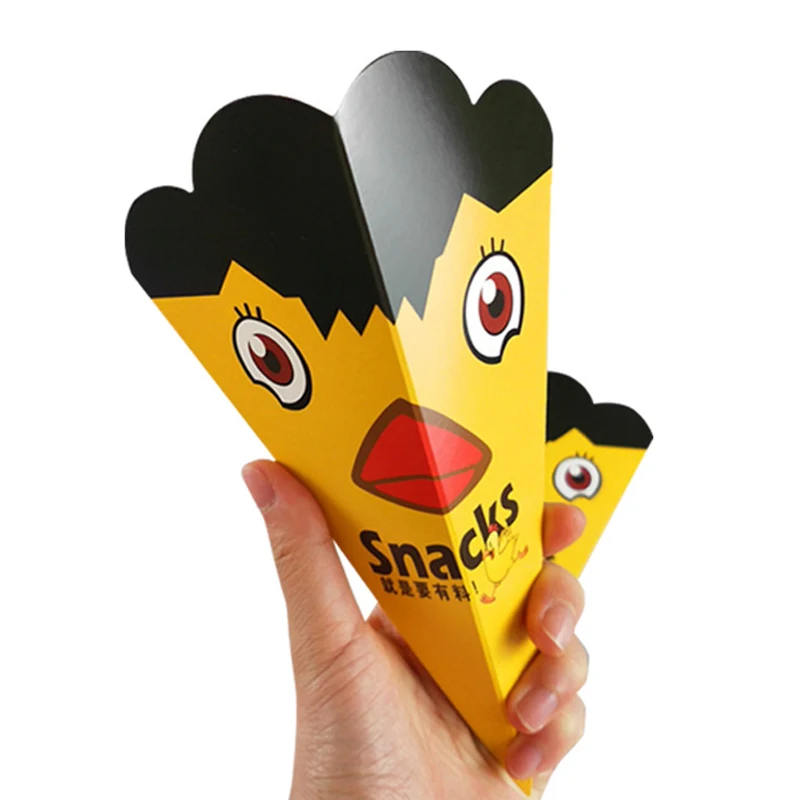 Custom Logo Biodegradable Takeaway Waffle Packaging Box Food Container White Kraft Bakery Paper Boxes