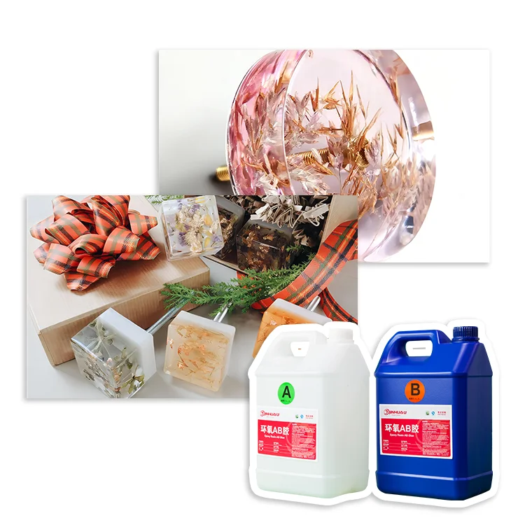 Clear Crystal Texture DIY Resin Small Crafts Bubble-free Liquid Non-toxic Epoxy Resin for DIY Crafts