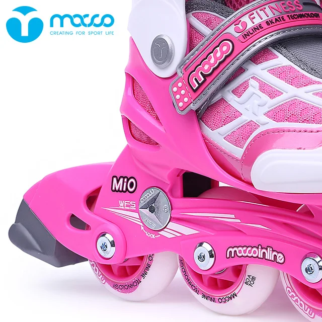 2021 Hot-selling Adjustable inline roller skate patines PP hard shell with lasting MI0 lock wheel k7 OEM soy luna beginner kids