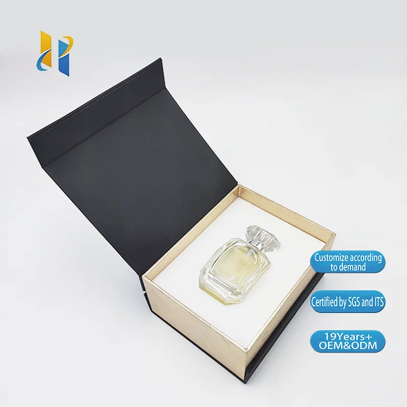 Customizable High Density Gift Perfume Bottle Packaging luxury folding Magnetic lid Printed Box Die Cut Foam Insert For Case