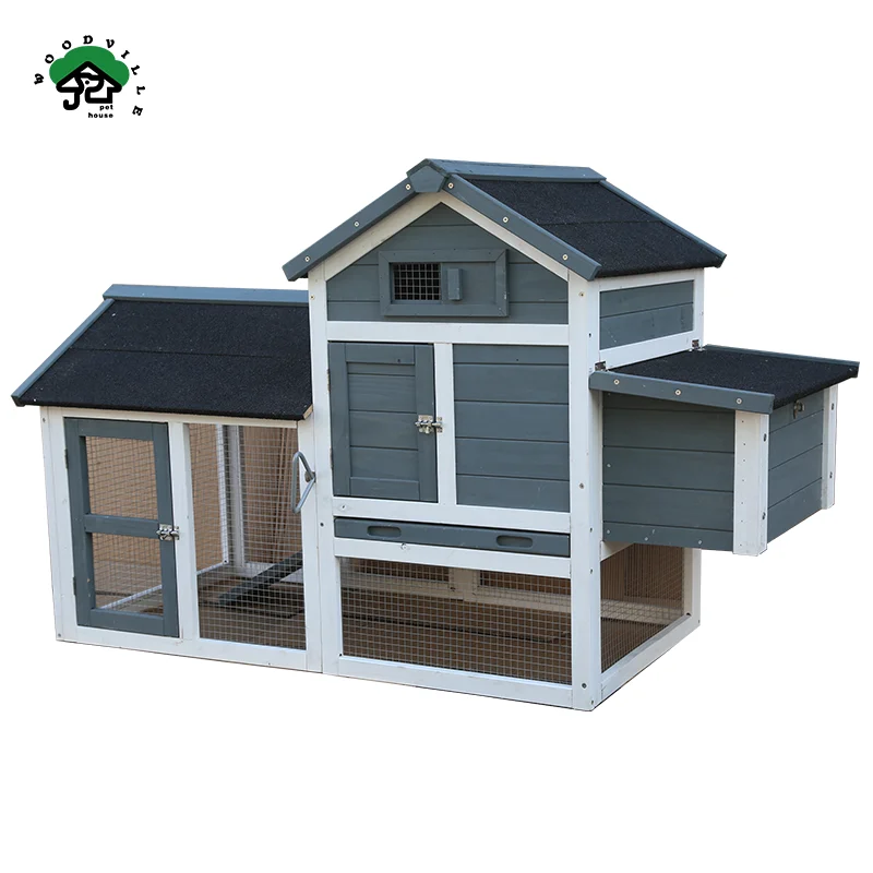 Wooden Chicken Coop Outdoor Backyard Hen Habbitat Cage Chinese Fir Wood Chicken House