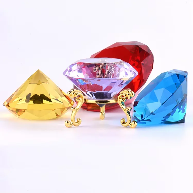 Фабрика, 60 мм хрустальные бриллиантовые драгоценности, пресс-папье, свадебные украшения, украшение для подарка на Рождество, День благодарения
