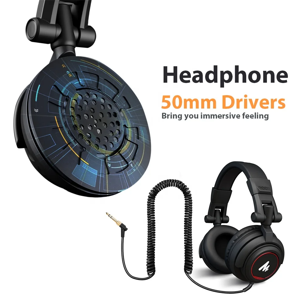 
MAONO Recording Microphone with Monitorable Condenser USB Microphone Set for Podcasting LIVE Streaming 