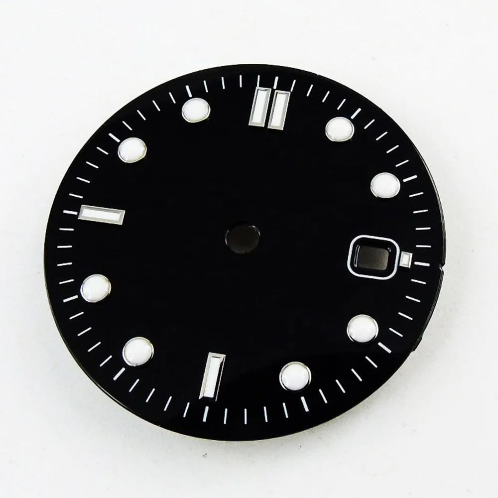 Super-luminova BGW9 ceramics process sterile Watch Dial suitable For MIYOTA 8215 ETA 2836 Mingzhu 2813 Automatic movement