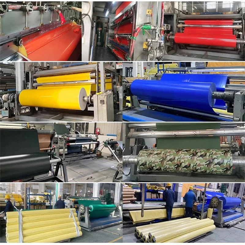 Heavy Duty 1000d 610gsm Blue Waterproof Covering PVC Tarps Sheet Fireproof Tarpaulin Cover For Truck Tent
