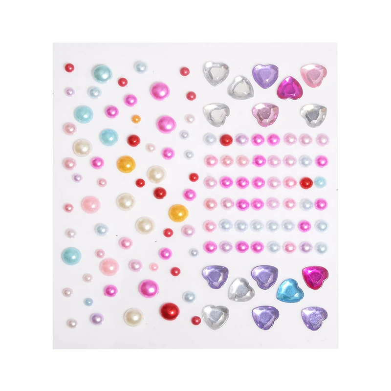 Jewelry Makeup Diamond Eye DIY Body Crystal Tattoo Nail Art Eye Shadow Flower Sticker  Tears Moon 3D Rhinestones Decorations