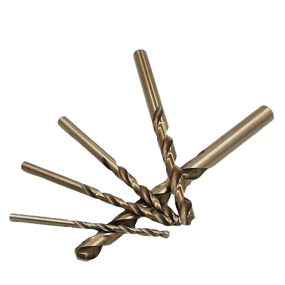 Factory direct supply DIN338 1-13mm HSS E Cobalt M35 Co5%  Hole Making Twist Drill Bits for Stainless steel
