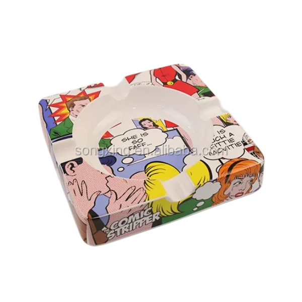 custom logo sloth shaped cigar porcelain Ashtray Smoking Accessories for Cigarettes Indoor Outdoor ash tray