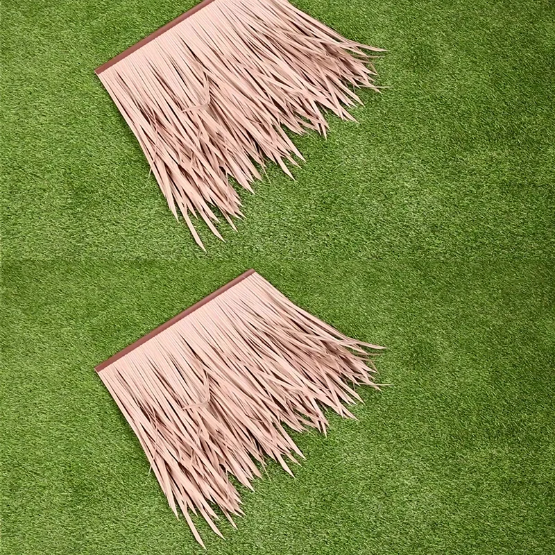 Waterproof Fireproof Yellow Plam Thatch Palmex Synthetic Leaf Roof