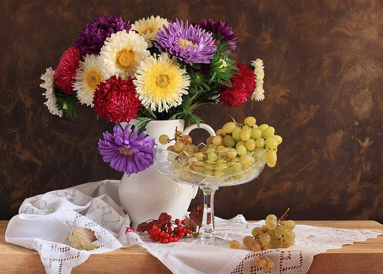 Flowers Paintings Wall Art Canvas Painting 5d Full Square Diamond Painting Kits