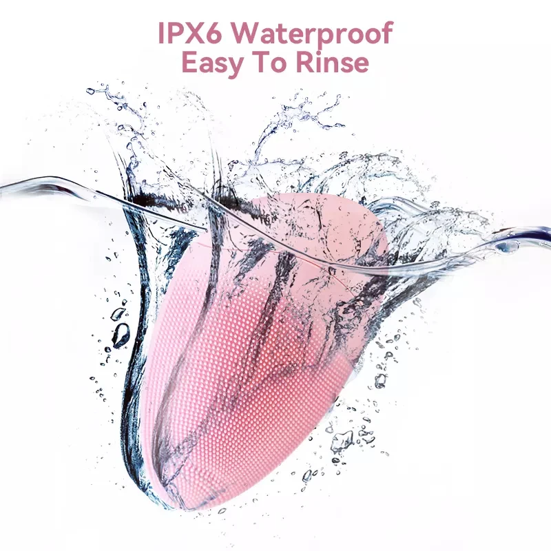 Notime Custom women beauty tools high frequency waterproof mini hifu electric sonic facial cleansing brush silicone