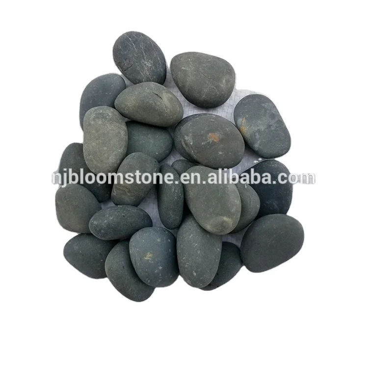 Hot Sell  River Black Pebble Washed Natural Black Pebble Beach  for Landscaping