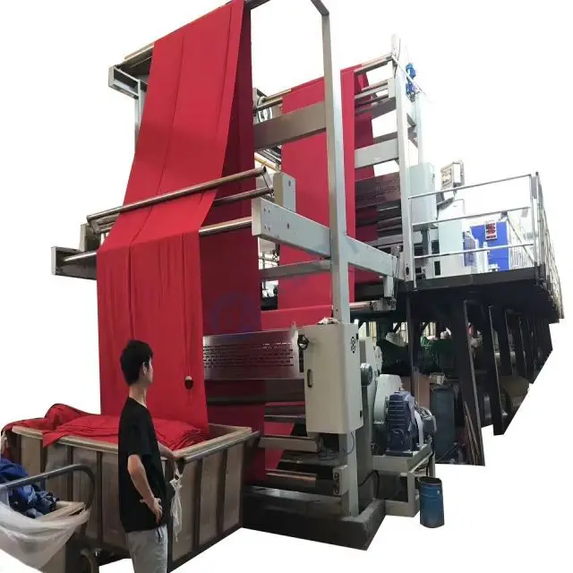 Professional Manufacturer Use oil heating System 10 Drying Rooms Textile Setting Finishing Stenter Machine