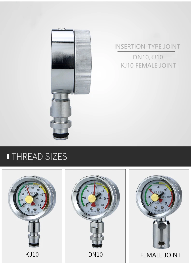 High Quality Hydraulic Industrial Digital Pressure Gauge Manometer