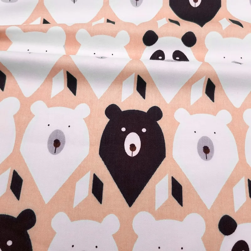 Wholesale bedsheet fabrics textile 100% cotton new cartoon design twill