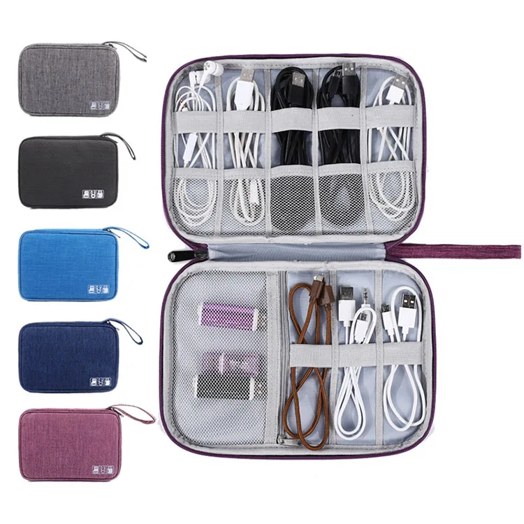 New Single-Layer Digital Bag Multi-Function Earphone Mobile Phone Data Cable U Disk Charger Storage Bag