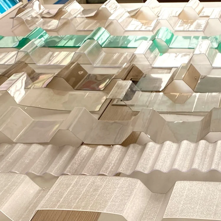 SINHAI 3mm Clear Polycarbonate Corrugated Roofing Tile pc solid sheet transparent corrugated plastic roofing sheet
