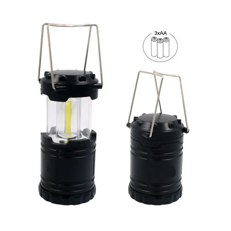 3W COB LED Outdoor Lighting Tent Pull Telescopic Lamp Battery Powered collapsible ultra-light Camping Lights Lantern
