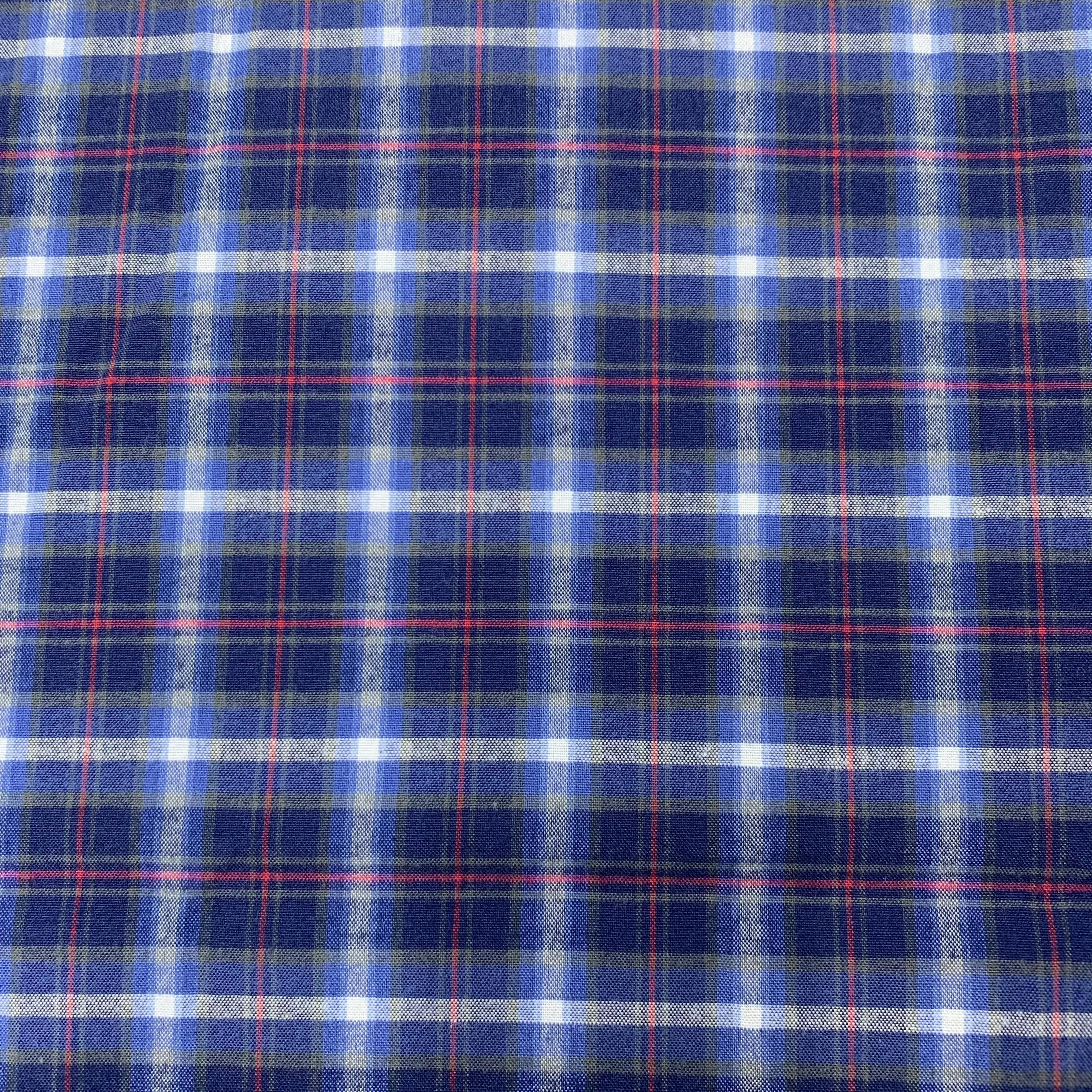 Chinese popular custom 60%polyester 40% cotton yarn dyed check fleece woven  fabric for skirts shirt school uniform for shirt