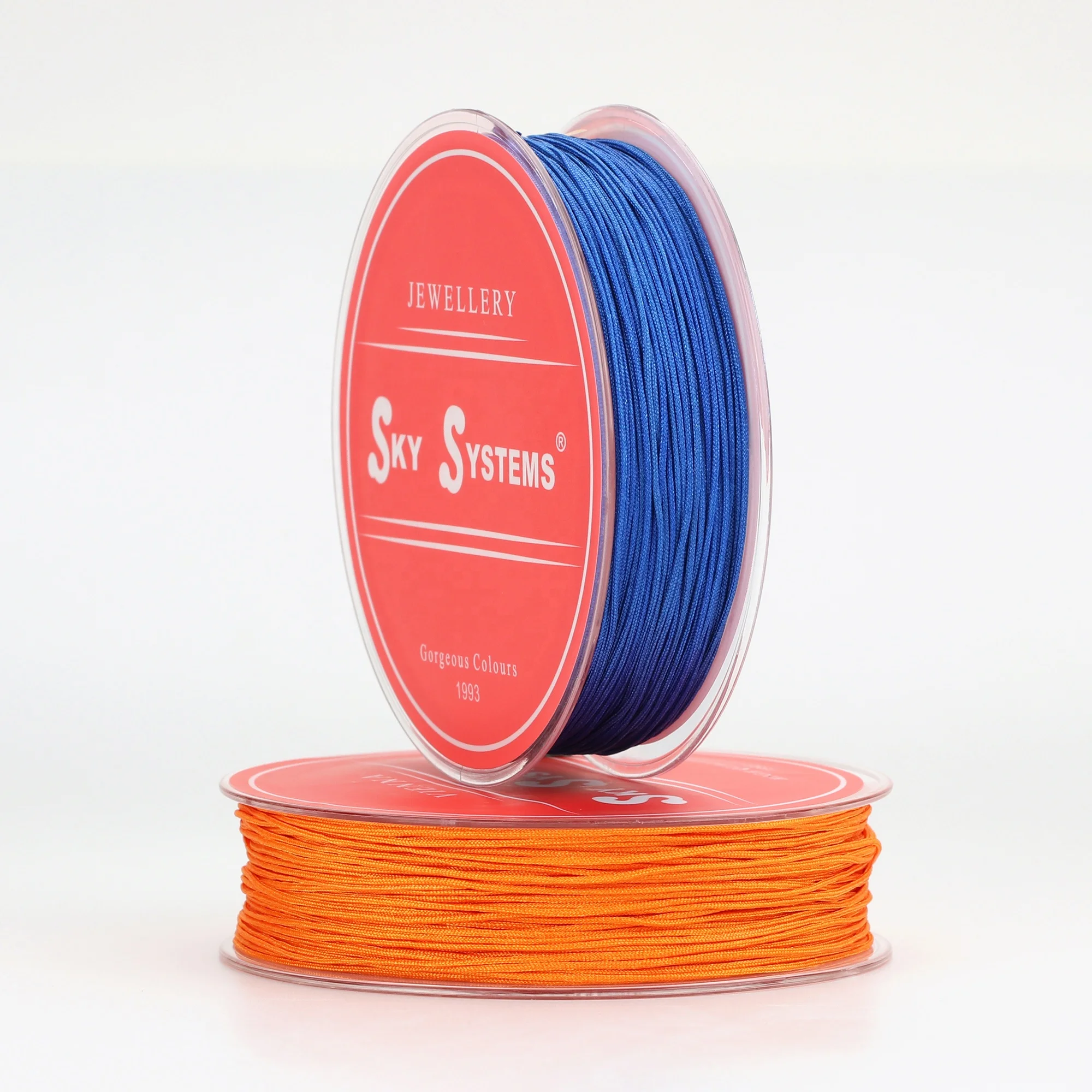 SKY CNCN 0.5~1.5mm 01#~50# Colors Jewelry Cord Nylon Cord Jewelry Accessories Bracelet and Necklace material 107 Colors