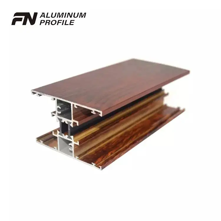 Industrial Anodizing Finish Golden Color Doors And Windows For Aluminum Extrusion Profiles