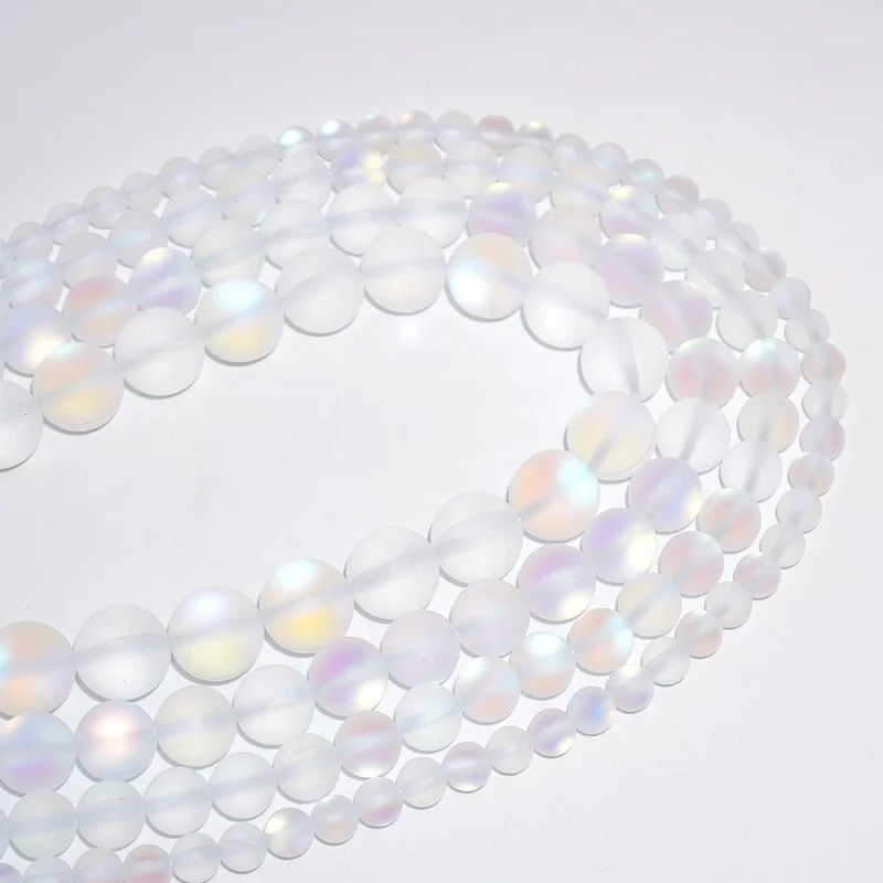 
Natural Stone Flash AB Color Loose Beads DIY Semi-Finished Jewelry Accessories 