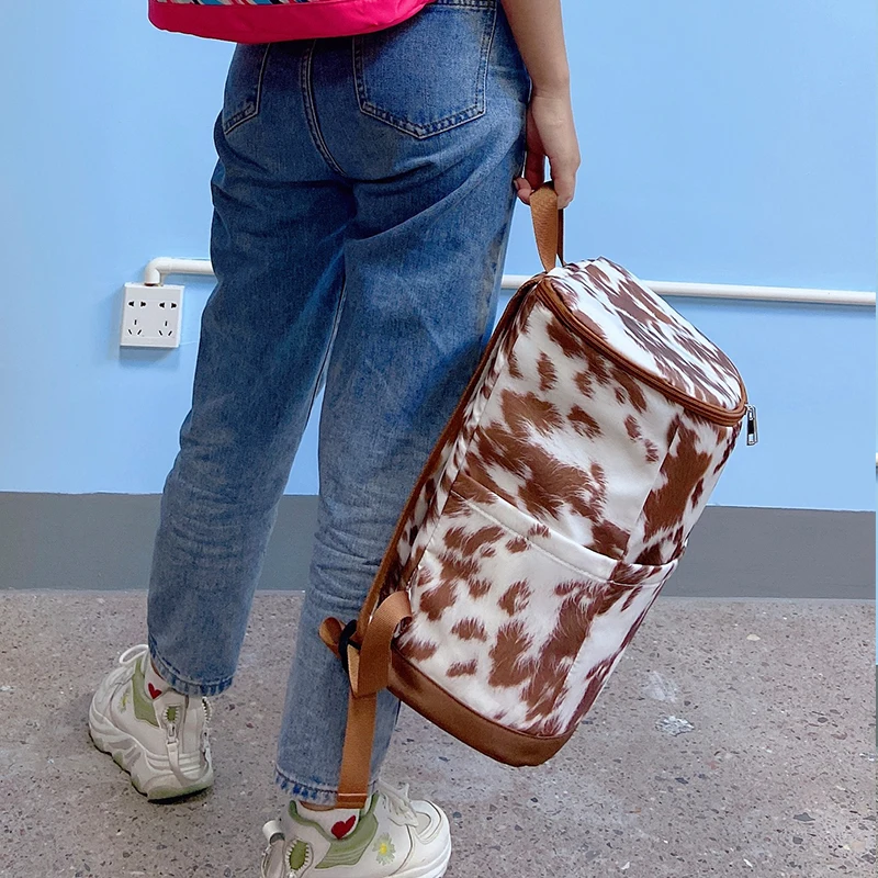 Wholesale Custom Picnic Lunch Camping Printed Waterproof Backpack Insulated Cooler Bag