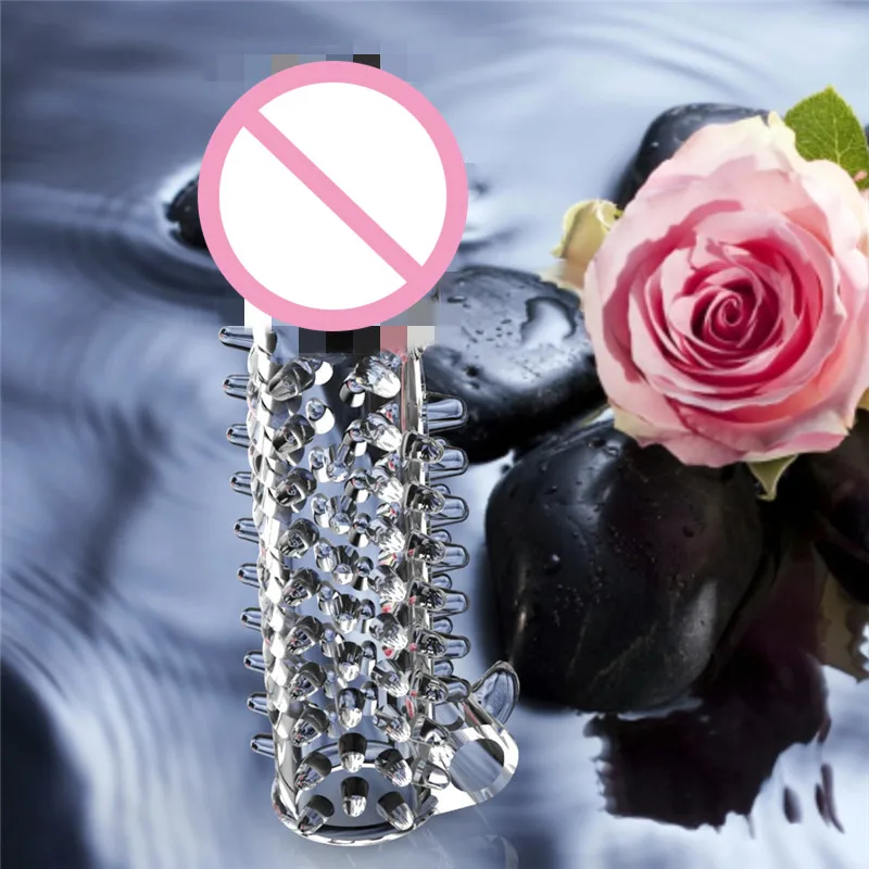 Penis sleeves crystal dragon condoms with vibration