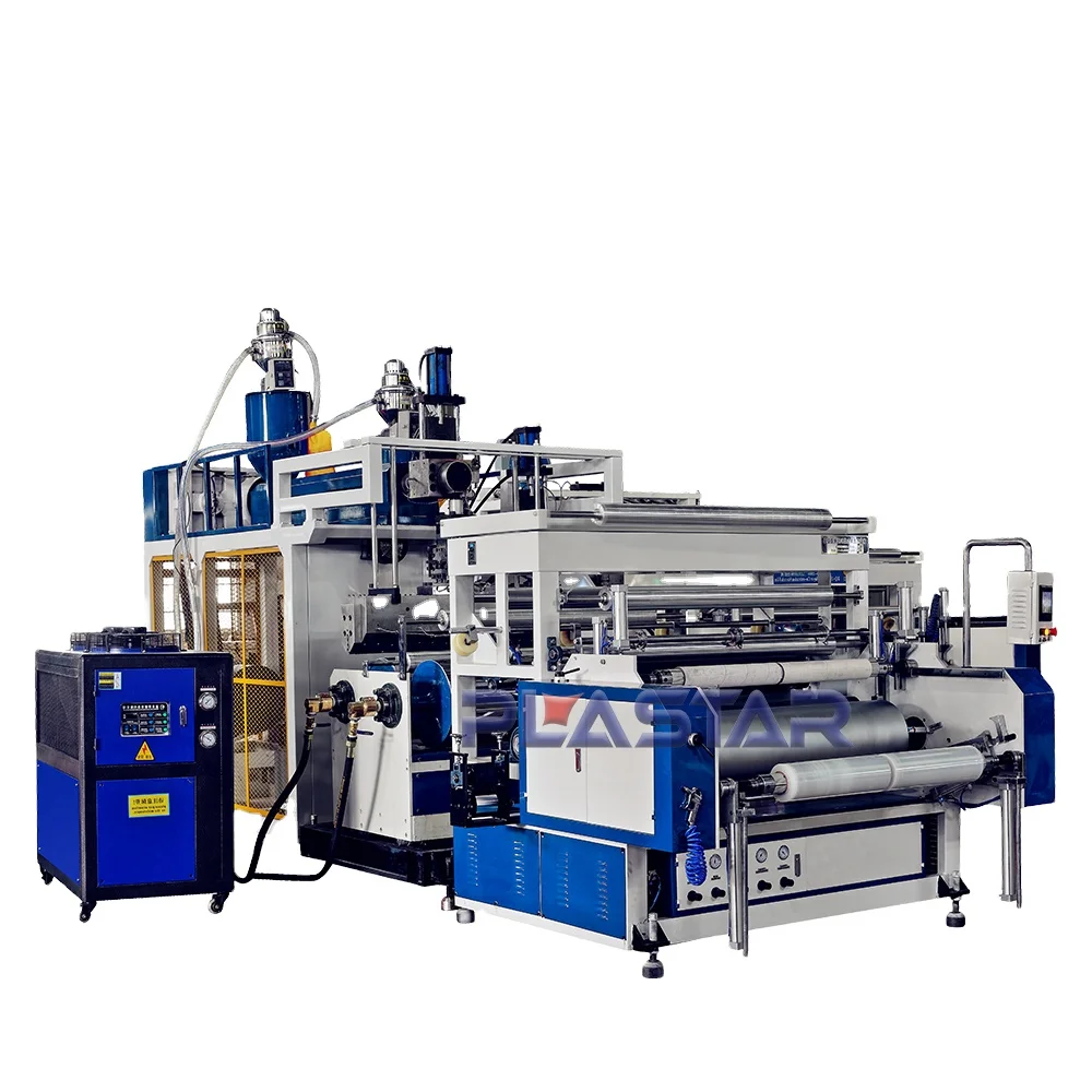 Plastar линейный полиэтилен низкой плотности (LLDPE) LDPE 3-х слойной стретч-пленки машина для упаковки