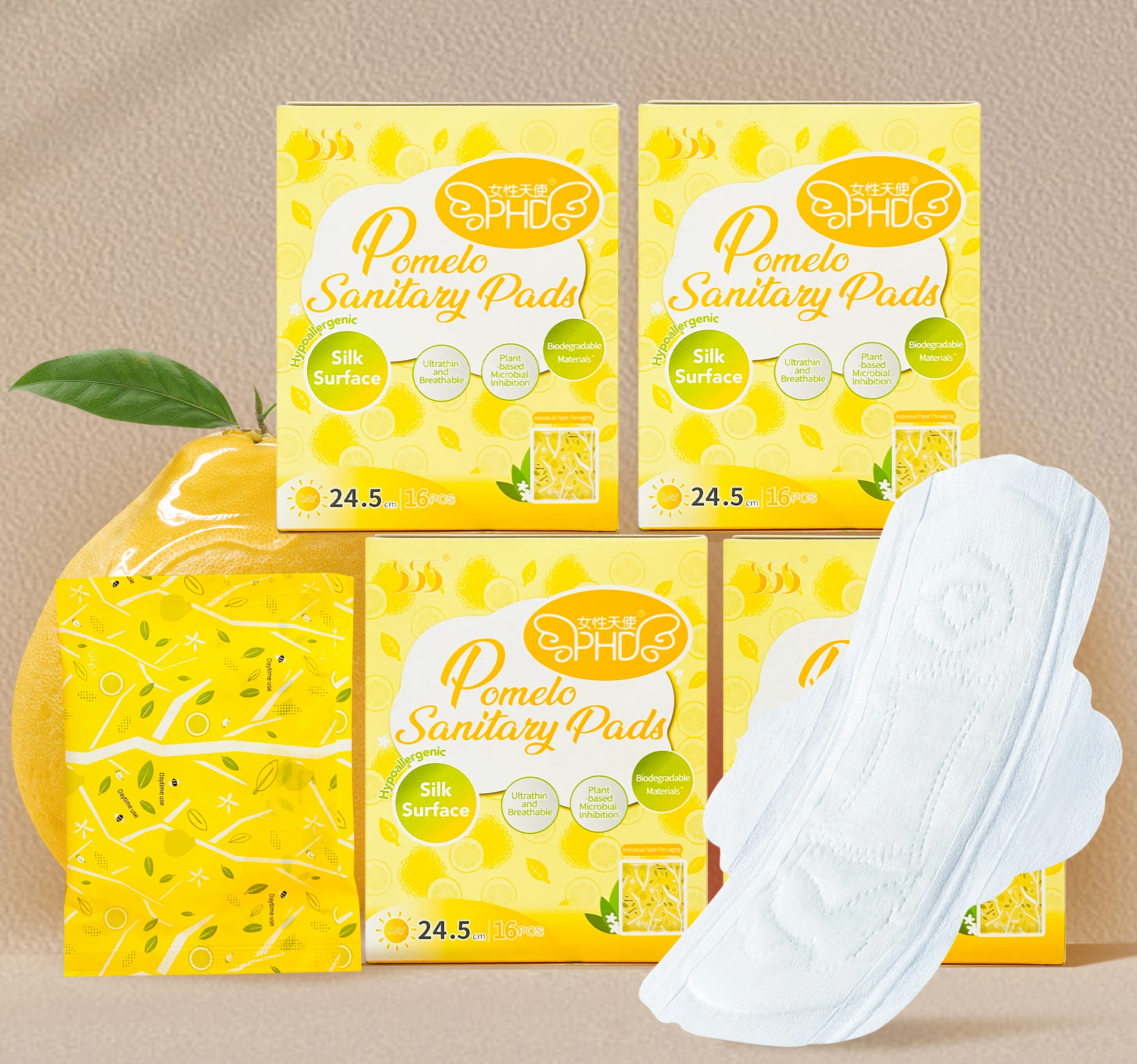 Highly Absorbent Organic Feminine Hygiene Products 96.8% Biodegradable Sanitary Napkin