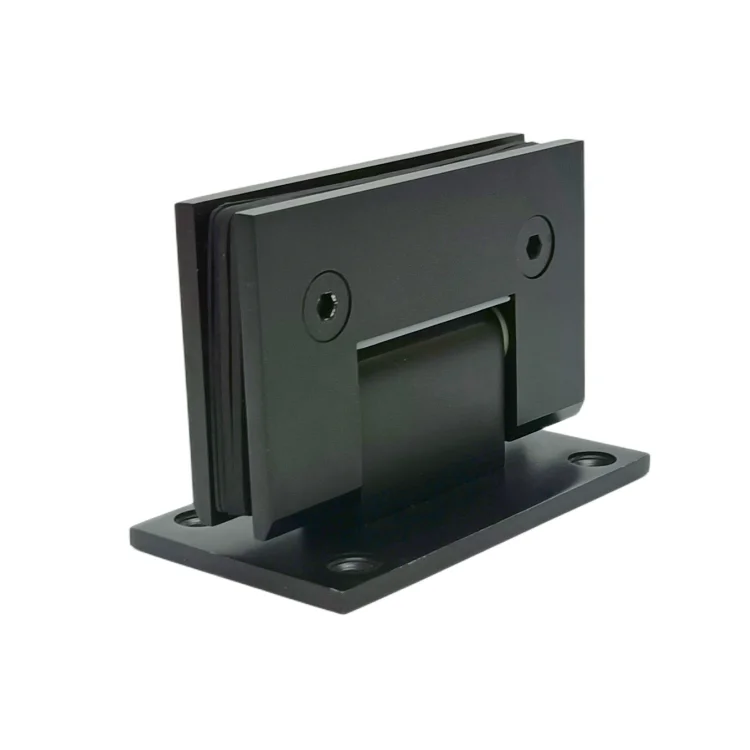 Matte black/Chrome/Oil Rubbed Bronze/Brushed Nickel/Satin Brass Offset Back Plate Shower Glass Door Shower Hinge