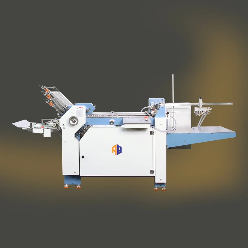 Aoqi Automatic Paper Folding Machine Suction Feeding Cross Organ Folds For Manual Paper Folder Machine