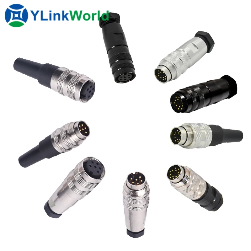 industrial waterproof ip67 round 3pin 2 3 pin cover 3 way pipe car aviation industry standard power plug female cable connector