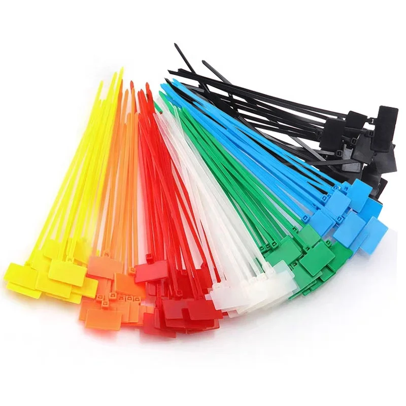 Hot Sale Self-locking Nylon Marker Cable Ties Tag Kable Tie With Label
