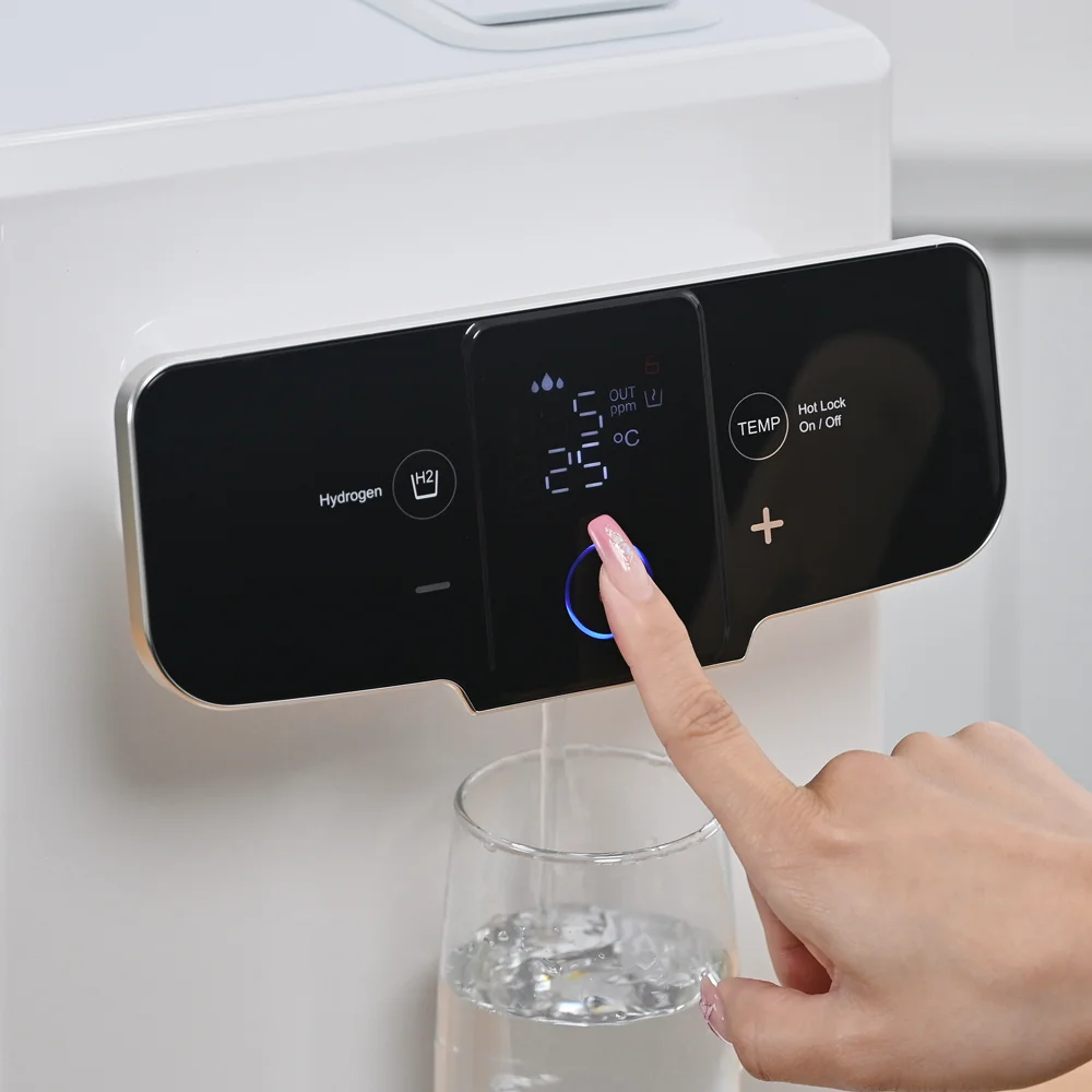 Smart Desktop 100GPD RO Reverse Osmosis System Water Dispenser Filter Machine Instant Heating Hydrogen Water Purifier