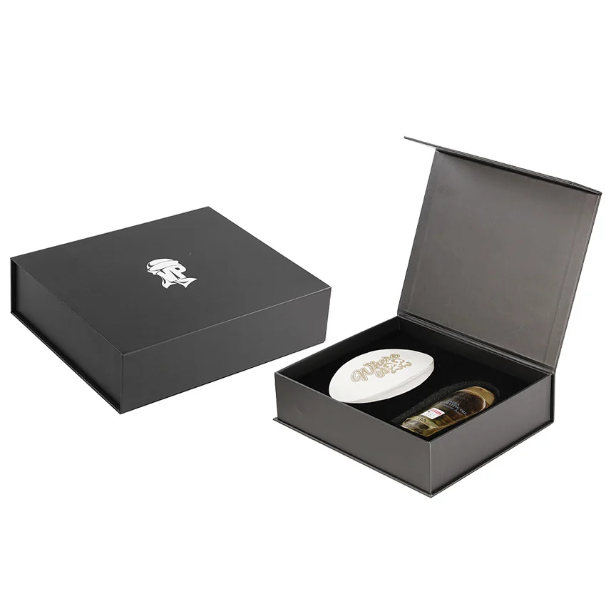 Custom Large Logo Magnetic Folding Gift Box Luxury Rigid Cardboard Packaging for Personal Care New Design