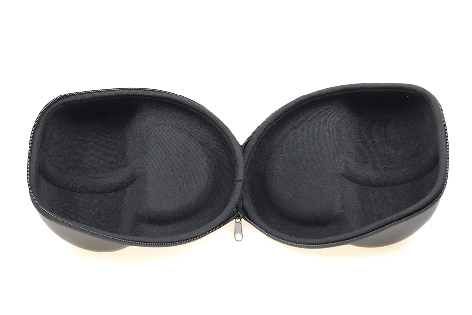 Custom LOGO Hard Shell Headset Case Travel Carrying PU leather EVA Headphone Carrying Case