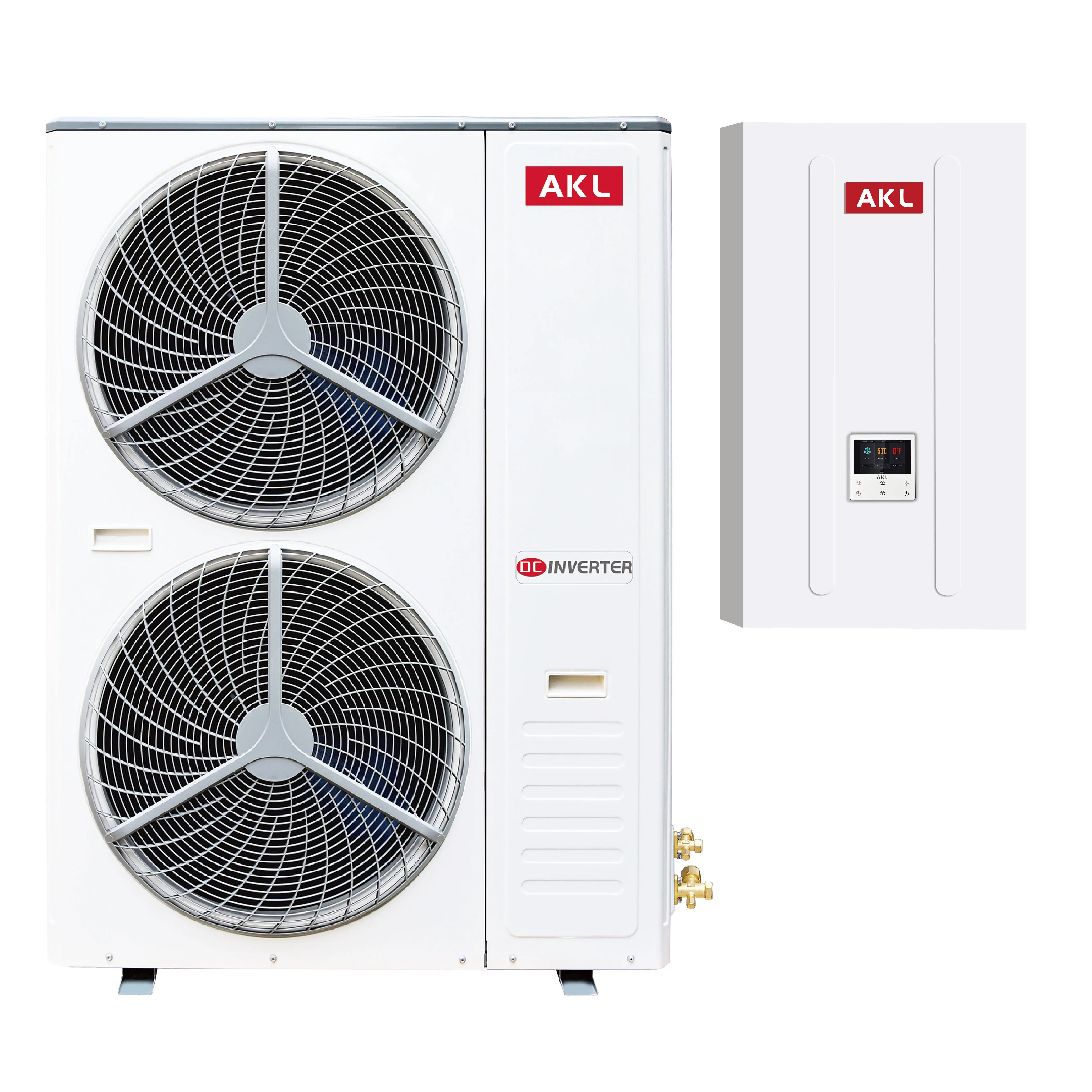 Latest Wifi App R32 -30 degree split evi 18kw full inverter air to water heat pump